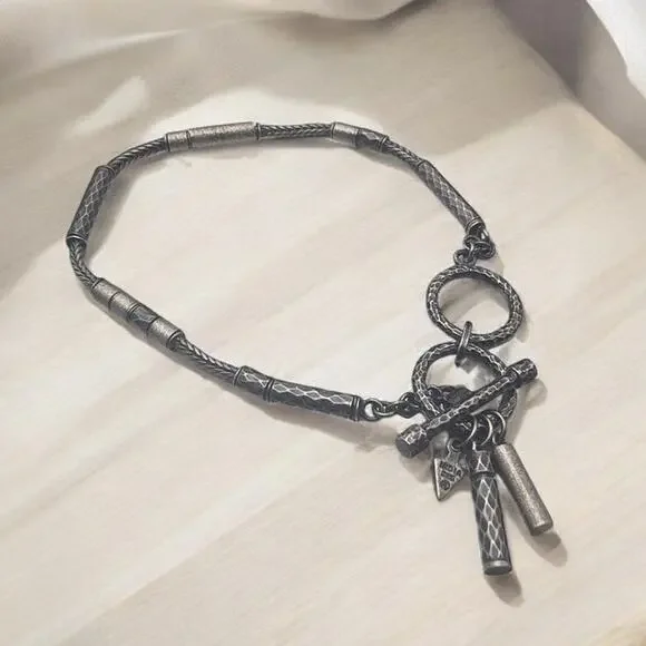 Silpada Sterling Silver Brush Stroke Tassel Vintage Bracelet - Picture 6 of 6